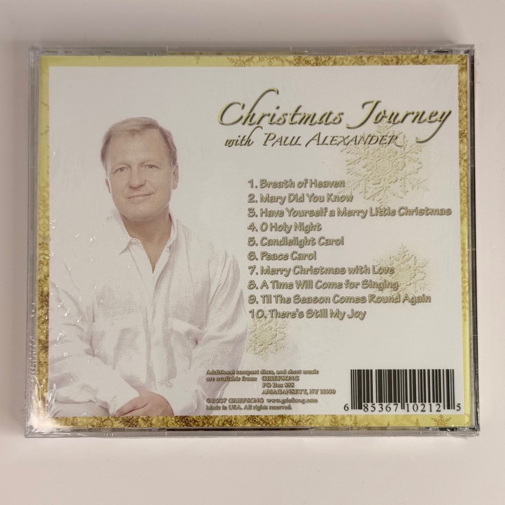 Christmas Journey with Paul Alexander CD 2008 NIP Sealed Holiday Music - Picture 2 of 2